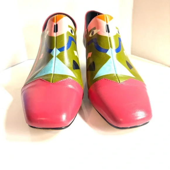 Fedoras Women Ankle High Heel Leather Shoes Size 40 - Picture 5 of 12